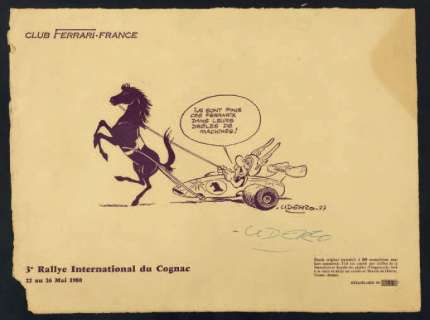 Uderzo, Albert & Goscinny, Ren | ASTERIX Rare lithographie pour le Club | Cornette de St Cyr