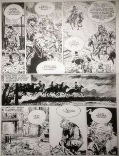 Colin Wilson | Colin Wilson - Originele pagina - La Jeunesse de Blueberry T7 - La Poursuite impitoyable - (1990) | Catawiki