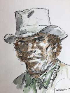 Hermann | Hermann - Dessin original couleur - Comanche - Red Dust | Catawiki