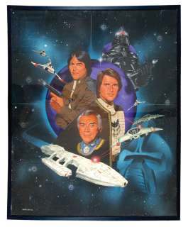 BATTLESTAR GALACTICA â€œSPACE WARSâ€ MAGAZINE ORIGINAL COVER ART. | Hake’s