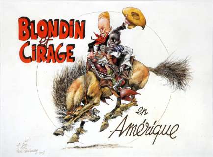 Hausman | Blondin et Cirage, illustration Ã  l’encre de … | Millon