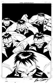 Ron Garney, Sal Buscema - the hulk #11 cover (6 hulks! Wow! ) 2000