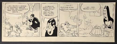 Daniele Fagarazzi | Zio Boris - Fagarazzi e Castelli - striscia originale #124 per Corriere dei Ragazzi - Anni ’70 - Page volante - Exemplaire unique | Catawiki
