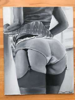 Barbeni | BarBeni - Original painting - Behind the counter II - Size: 24 x 30 cm. | Catawiki