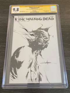 Charlie Adlard | The Walking Dead 150 - Betrayed - blank variant - CGC signature series 9.8 sketch by Jae Lee - EO - (2016) | Catawiki