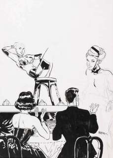 Meynet | Au Jardin d’Eden, illustration sur papier cart… | Millon