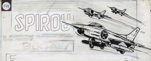 Franquin, André | Têtière pour le Journal Spirou n°1178 du 10 novembre 1960 | Coutau Bégarie