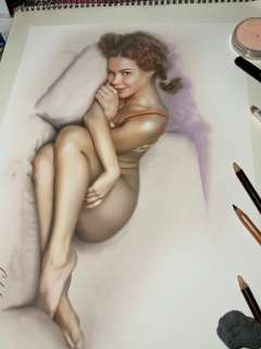 Calas, J.M. | Jean Michel Calas - Dessin original en couleur - Un rayon de soleil - Format: 29,7 x 42 cm. - (2021) | Catawiki