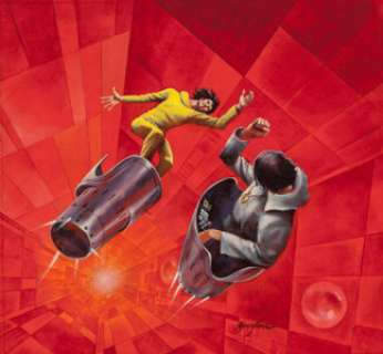 Jack Gaughan (American, 1930-1985)
 Heliem, Galaxy Science Fiction cover, April 1975
 Oil on canvas
 20 x 16 in.
 Signed...