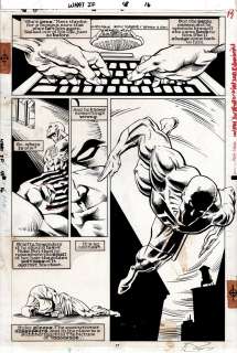 Kevin Kobasic Andrew Pepoy - what if...? #48 p 17 semi-splash (great daredevil action! ) 1993