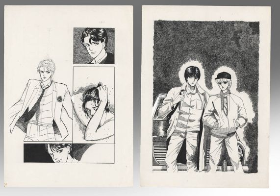 Kazukuni Akisato Hand-Drawn Manuscript - 2 Sheets | Mandarake (Big Web)