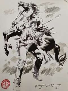 Alessandro Bocci - Tex - A. Bocci - illustrazione originale - Page volante - Exemplaire unique - (2021)