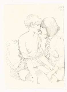 Leone Frollo | Mona Street & C - Leone Frollo - illustrazione originale "Le Amanti" pubblicata su volume monografico del 2016 - Exemplaire unique | Catawiki