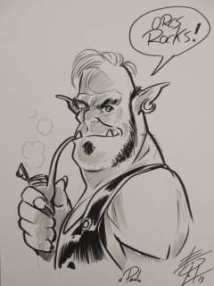 Luca Enoch | Dragonero - Luca Enoch disegno originale Gmor Dragonero - Page volante - Exemplaire unique | Catawiki