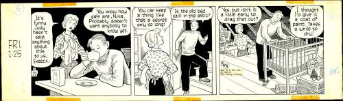 Frank King | King – GASOLINE ALLEY, Daily (01/25/1963) | Russ Cochran