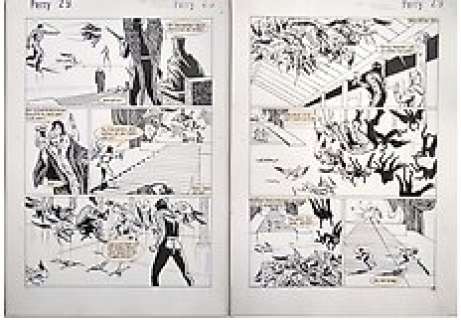 Massimo Belardinelli - Perry Rhodan 29 - 2x original pages ‘Atlan‘ - Massimo Belardinelli - (1969)