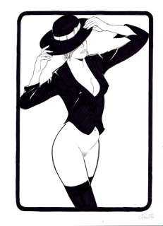 Leone Frollo | Leone Frollo - Illustrazione Originale Firmata "Elegance" - Page volante - Exemplaire unique - (1988) | Catawiki