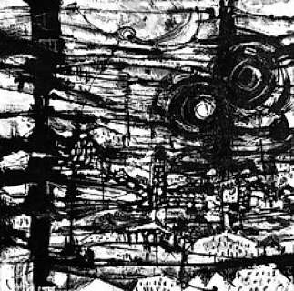 Eleonora Prado | Eleonora Prado - Pittura originale / Original Painting - Black Hole City - (2020) | Catawiki