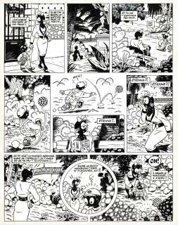 Ben Radis | Gomina, La nuit porte conseil, planche originale à l’encre de chine. | Septimus