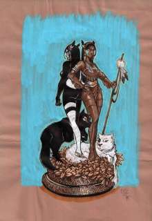 Keramidas, Nicolas | Original drawing  - Study for a 3D picture  - Luuna | Catawiki