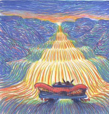 Lorenzo Mattotti | On The Road XII, 2022 | Philippe Labaune Gallery