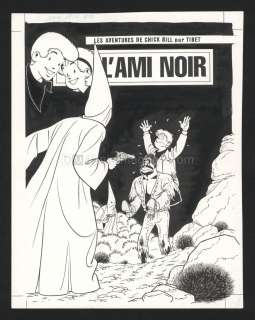 Tibet - Couverture originale - L‘Ami noir - Chick Bill