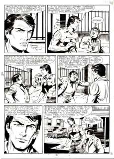 Franco Donatelli | Zagor n. 154 - Franco Donatelli 5x Tavola Originale "Senza tregua" - Page volante - Exemplaire unique - (1978) | Catawiki