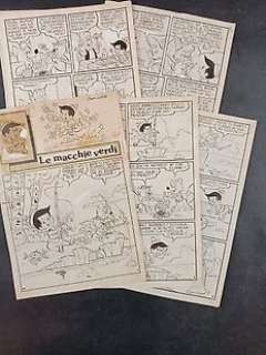 Alberico Motta E Sandro Dossi | Pinocchio - Alberico Motta e Sandro Dossi - 20x Tavole Originali "Pinocchio: Le Macchie Verdi" - Storia Completa - Page volante - Exemplaire unique | Catawiki