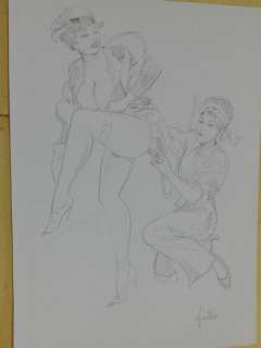 Leone Frollo | Leone Frollo - original artwork " il clistere sexy ’ " firmata - Page volante - Exemplaire unique | Catawiki