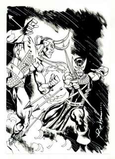 Hawkeye vs. Loki Sketch by Ron Williams | mycomicshop.com