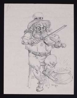 Leprechaun Sketch by Jack Katz | mycomicshop.com