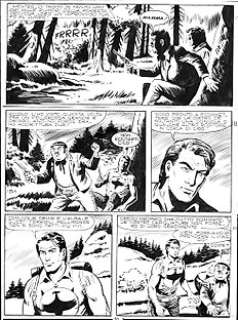 Franco Donatelli | Zagor n. 65 - Franco Donatelli 5x Tavole Originali "La nave pirata" - Page volante - Exemplaire unique - (1970) | Catawiki