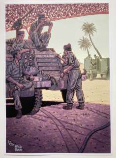 Paco Roca | Lámina numerada y firmada a mano por Paco Roca. Los Surcos del Azar edición Zona Cómic | Yojimbo Cómics