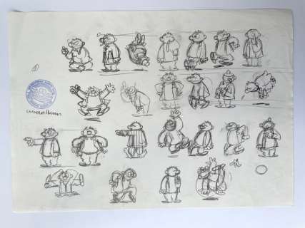 Cromheecke, Luc | Cromheecke, Luc - 12x Originele potloodschetsen - Tom Carbon | Catawiki