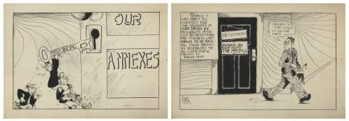 Collection of 18 Sketches by Sheldon Mayer -- Circa Early 1930s at the Beginning of Mayer’s Professional Career | Nate Sanders