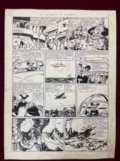 Carlo Cossio | Carlo Cossio - Ciclone e Rafagor: La Vendetta di Tulipano - Page volante - Exemplaire unique | Catawiki