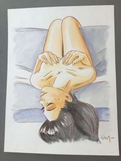 Jim | Jim - Dessin original en couleur - Une Nuit Ã  Rome - Marie | Catawiki