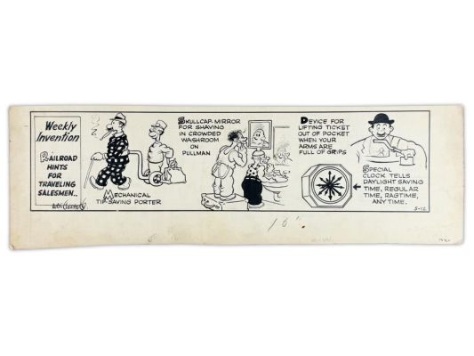 Lot 343 - Rube Goldberg Weekly Invention Artwork | Weiss Auctions