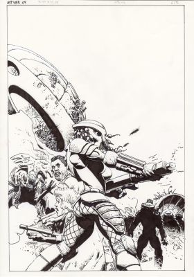 Richard Corben | ALIENS VERSUS PREDATOR : WAR – Couverture originale du volume 4 | Galerie Barbier
