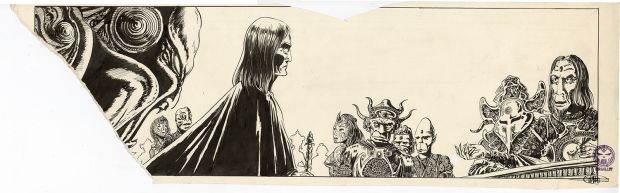 Philippe Druillet | Planche originale découpée d’Elric le Nécromancien – P07 | Galerie Barbier