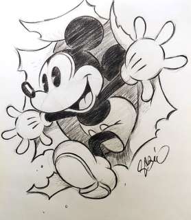 Sergio Garrido | Mickey Mouse - Mickey clÃ¡sico, saliendo del papel | Catawiki