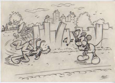 Xavi (Xavier Vives Mateu) | Mickey Mouse - Dibujo original - MICKEY calls Pluto - XAVI - (2020) | Catawiki