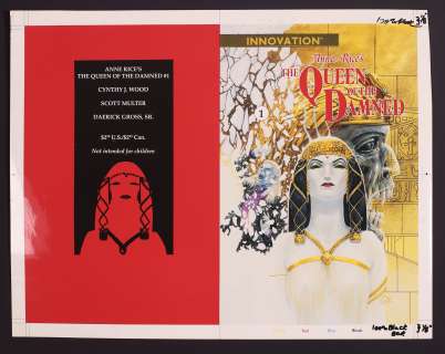 Cover Proof for Queen of the Damned #1 (1991) by Daerick Gröss | mycomicshop.com