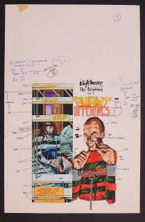 Complete Hand-Painted Color Guides for A Nightmare On Elm Street: The Beginning #2 | mycomicshop.com
