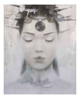Romulo Royo | Peinture intitulée Goddesses of Nibiru, réalisée en 2014. Signé. Huile, acrylique et encre sur toile marouflée sur résine métacrylate | Christie’s