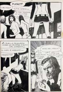 Milo Manara | Milo Manara, Genius n. 22 - Original Page cm 23x33 - Page volante - Exemplaire unique - (1967) | Catawiki