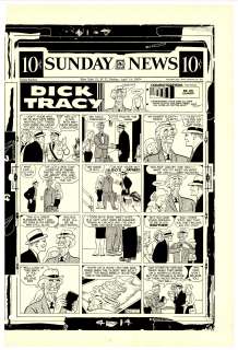 Gould - DICK TRACY, Sunday Black & White Proof (04/14/1957) | Russ Cochran