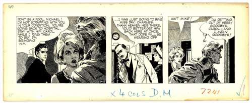 Wright - CAROL DAY, "Emergency" #1417 Daily Strip (1961) | Russ Cochran