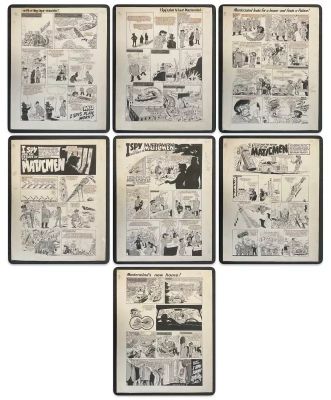 Lot 332 - SPARKY - 7 pages of Original comic book art for the I SPY AND THE MATCHMEN that ran across September | Excalibur Auctions