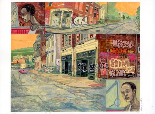 Elene Usdin | Detroit Roma – Planche originale 121 | Galerie Barbier